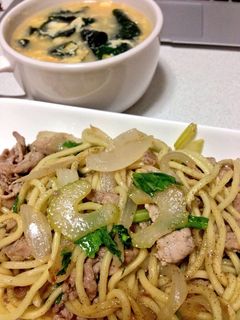 セロリの塩焼きそば-レシピのメイン写真