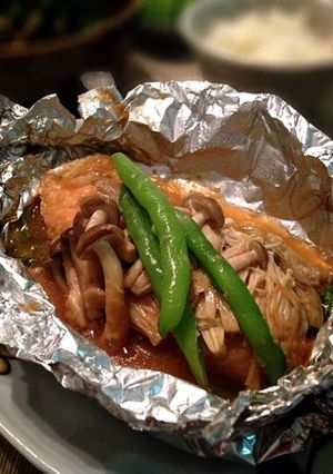鮭の塩麹醤油だれホイル焼き-レシピのメイン写真