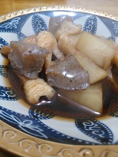 大根とこんにゃくとちくわの煮物-レシピのメイン写真