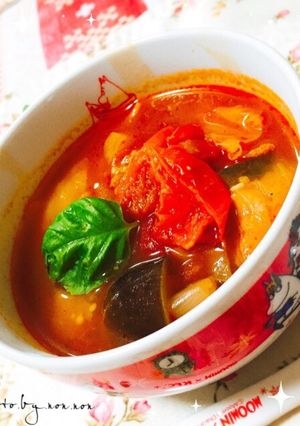 野菜たっぷりトマトスープ-レシピのメイン写真