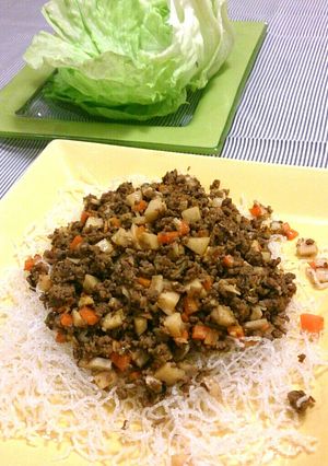 ひき肉のレタス包み-レシピのメイン写真