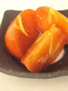野菜ソムリエの、柿と柚子。-レシピのメイン写真
