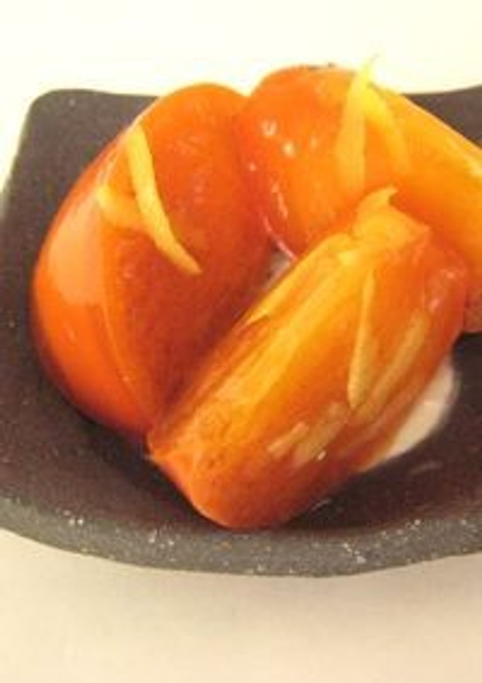 野菜ソムリエの、柿と柚子。-レシピのメイン写真