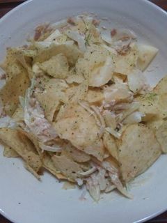 りんごとポテトチップのサラダ-レシピのメイン写真