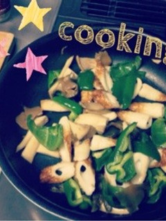ピーマンとエリンギの搾菜炒め-レシピのメイン写真