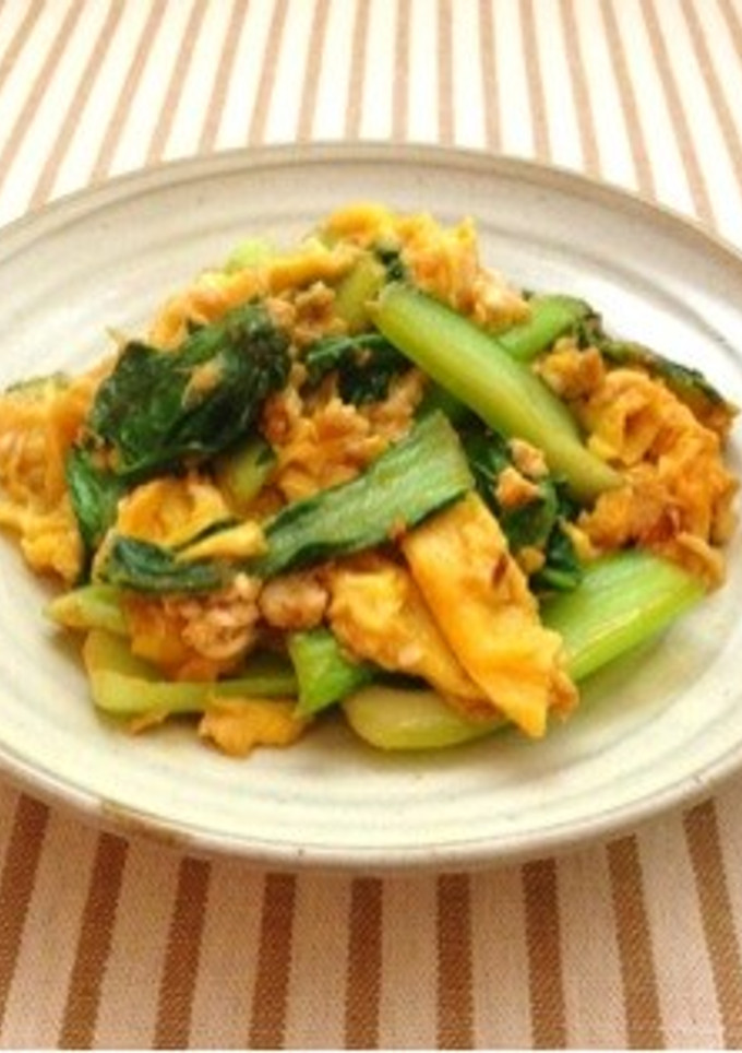 青梗菜卵炒め-レシピのメイン写真