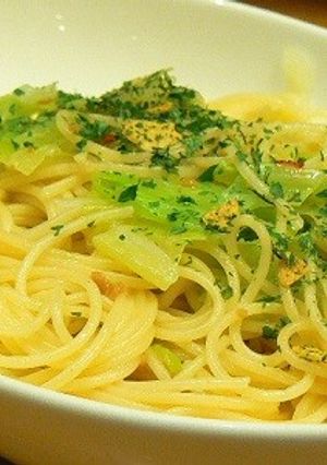 キャベツたっぷりペペロンチーノ-レシピのメイン写真