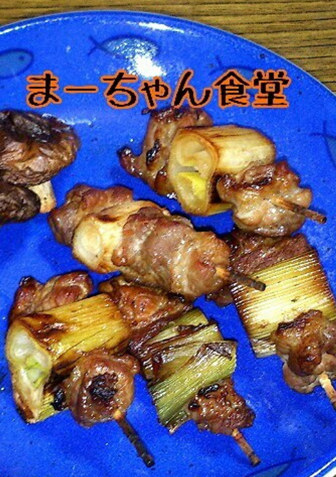ちょっとおつまみ～豚ねぎ串焼き～-レシピのメイン写真