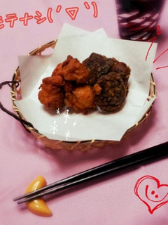 鶏肉と椎茸の味噌風味揚げ-レシピのメイン写真
