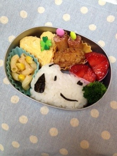 キャラ弁☆スヌーピー♪-レシピのメイン写真