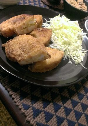 ボリュームアップ☆挽き肉サンドお麩カツ★-レシピのメイン写真