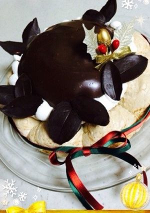 クリスマスに☆つやつやチョコムースケーキ-レシピのメイン写真