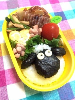 ひつじのショーン☆立体!簡単キャラ弁-レシピのメイン写真