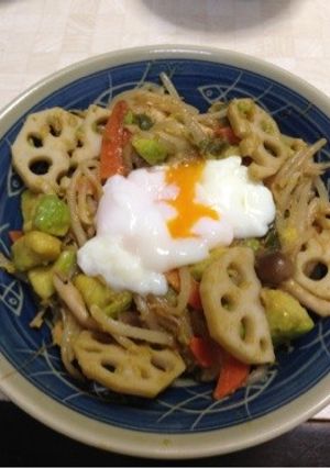 野菜たっぷり温たま丼-レシピのメイン写真