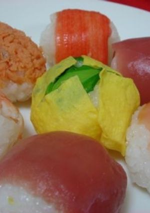 春の手まり寿司-レシピのメイン写真