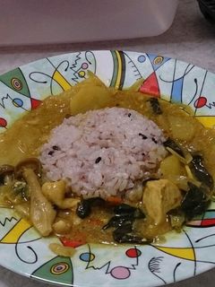 グリーンカレー?ココナッツカレー?(笑)-レシピのメイン写真