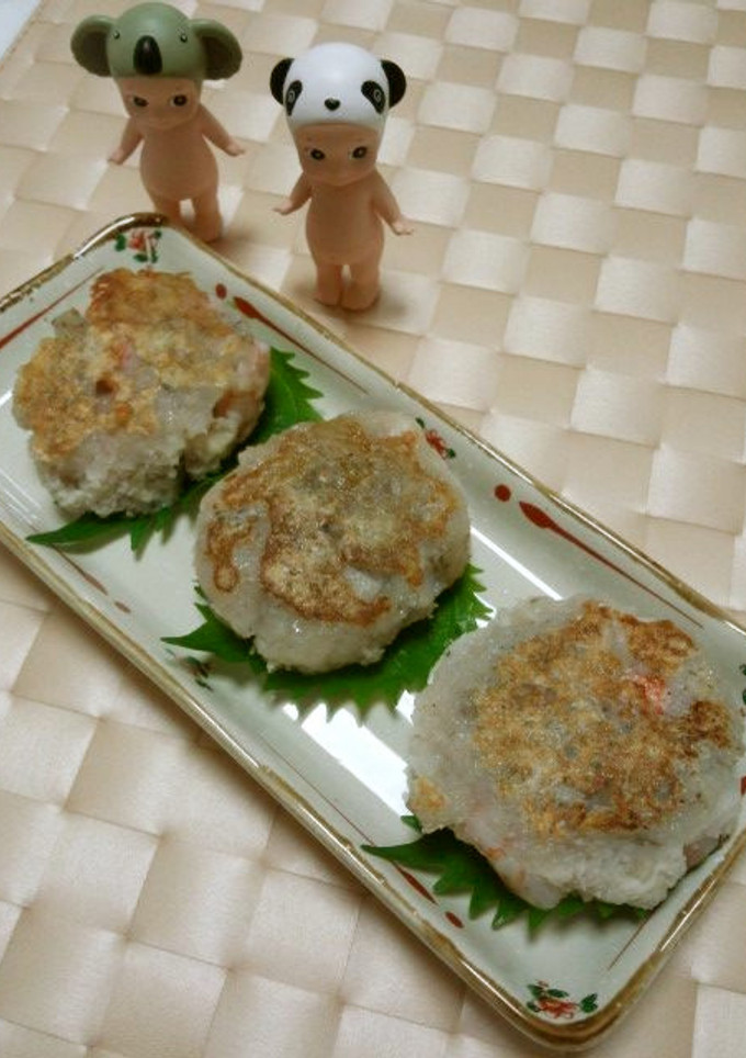 花粉症にも効く？エビと蓮根のもっちり焼き-レシピのメイン写真