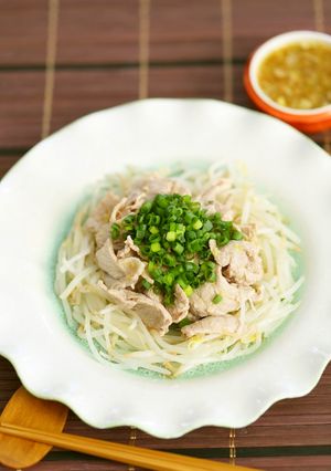ボイルポークを酸味効かせた葱ソースで-レシピのメイン写真