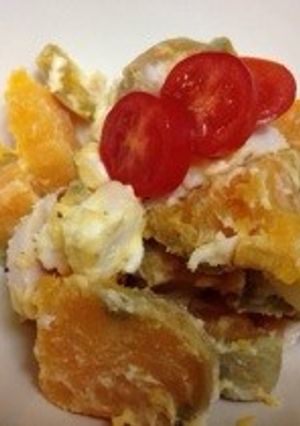 安納芋と自家製鶏ハムのクリームチーズ和え-レシピのメイン写真