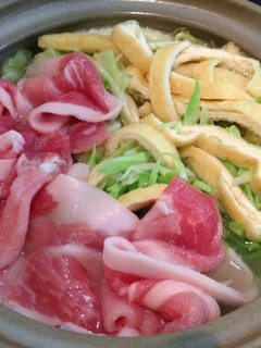 千切りキャベツと豚肉のはりはり鍋風-レシピのメイン写真