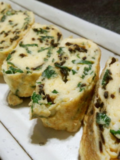 大葉と塩昆布入りの卵焼き-レシピのメイン写真