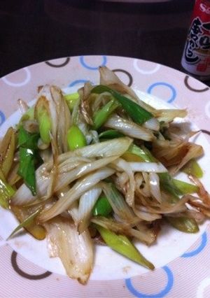 シンプルアジアンネギ炒め-レシピのメイン写真