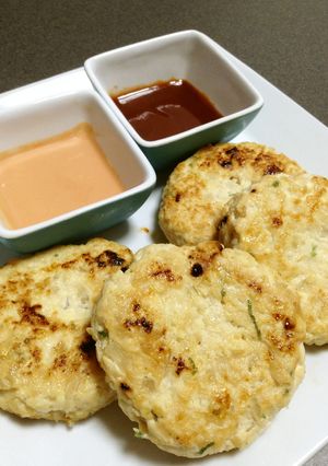 豆腐ハンバーグ＊２色ソース＊パーティにも-レシピのメイン写真