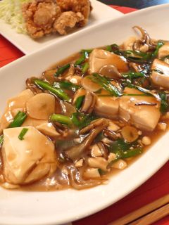 とろっとキノコ豆腐-レシピのメイン写真