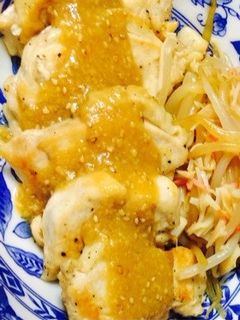 簡単!鳥ももステーキ♡胡麻味噌ソース♡-レシピのメイン写真