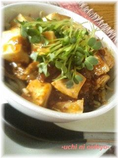 Don!しゃきしゃきもやしと豚バラ麻婆丼-レシピのメイン写真