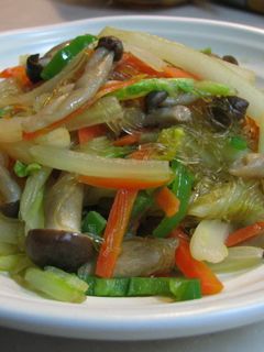 つるつるおいしい春雨と野菜炒め-レシピのメイン写真