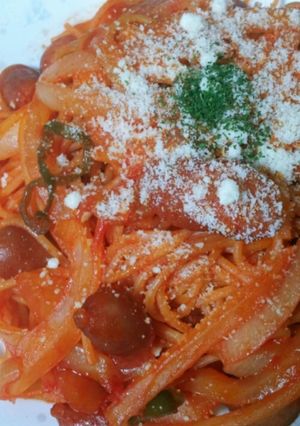 シンプル!いつものパスタでナポリタン♪-レシピのメイン写真