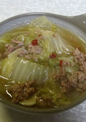 白菜とひき肉-レシピのメイン写真
