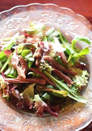 45.シカ肉の韓国風サラダ-レシピのメイン写真