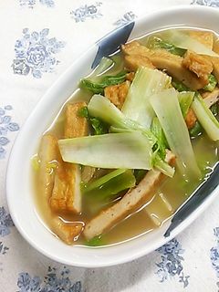 しろ菜(白菜)と揚げかまぼこのあっさり煮-レシピのメイン写真