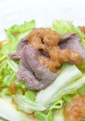 51.シカ肉の林檎ソースサラダ-レシピのメイン写真