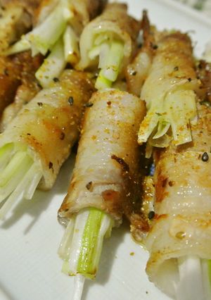 つまみに♪豚バラのねぎ巻き-レシピのメイン写真