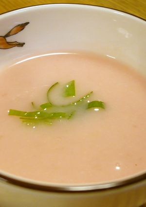 ピンク色♪桃かぶのポタージュ-レシピのメイン写真