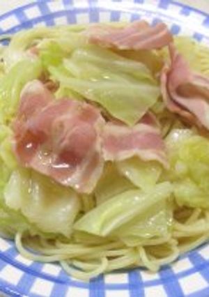 キャベツとベーコンのスープパスタ-レシピのメイン写真