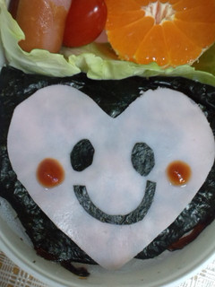 簡単☆キャラ弁☆ハートちゃん海苔弁-レシピのメイン写真