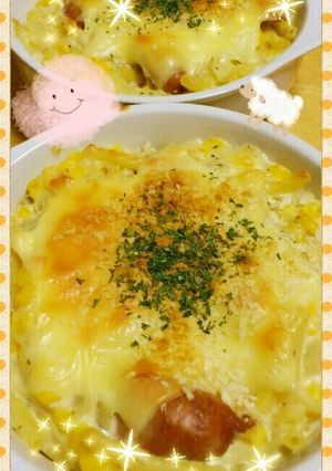 簡単♪コーンたっぷりクリームグラタン-レシピのメイン写真