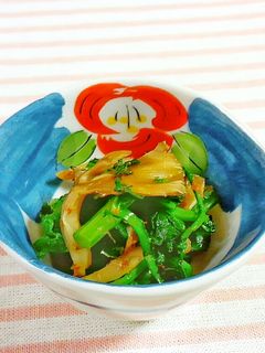 ほうれん草・菊菜と舞茸のおかか和え♪-レシピのメイン写真