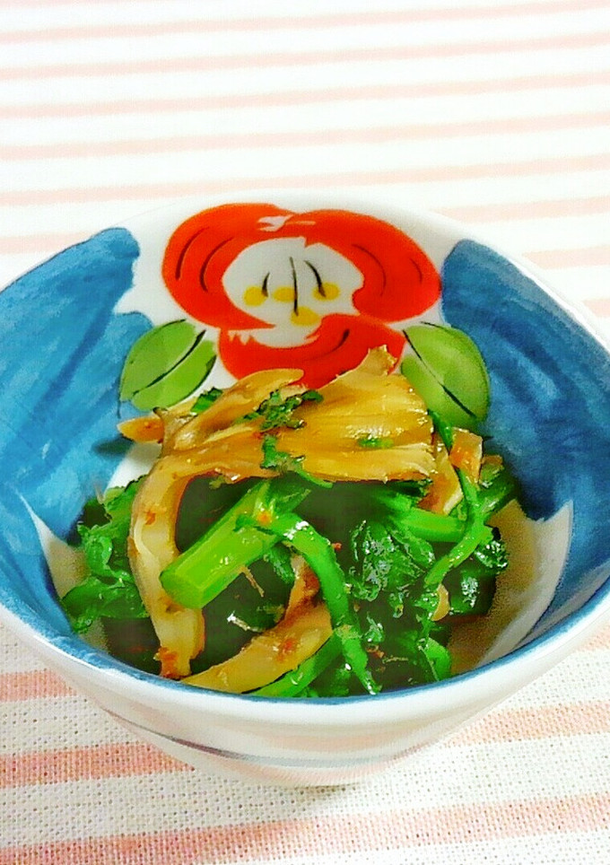 ほうれん草・菊菜と舞茸のおかか和え♪-レシピのメイン写真