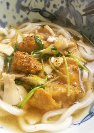 カレー味チキンの あんかけうどん-レシピのメイン写真