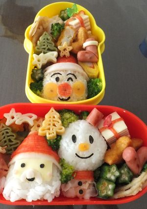 アンパンマンのサンタクロースキャラ弁-レシピのメイン写真