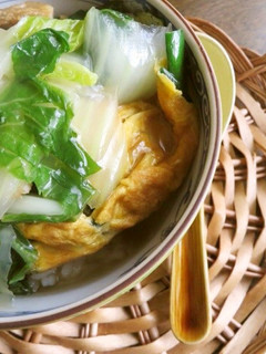 ニラ玉☆白菜あんかけ丼-レシピのメイン写真