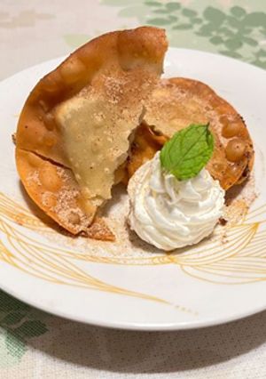 余ったぎょうざの皮でぱりぱりバナナパイ-レシピのメイン写真