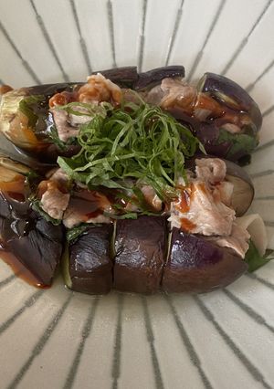 電子レンジでピリ辛なすドック-レシピのメイン写真