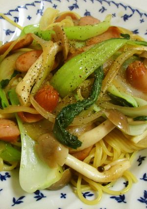 栄養満点！チンゲン菜のペペロンチーノ-レシピのメイン写真