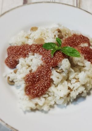 サルバチアトマトソースのチーズリゾット-レシピのメイン写真